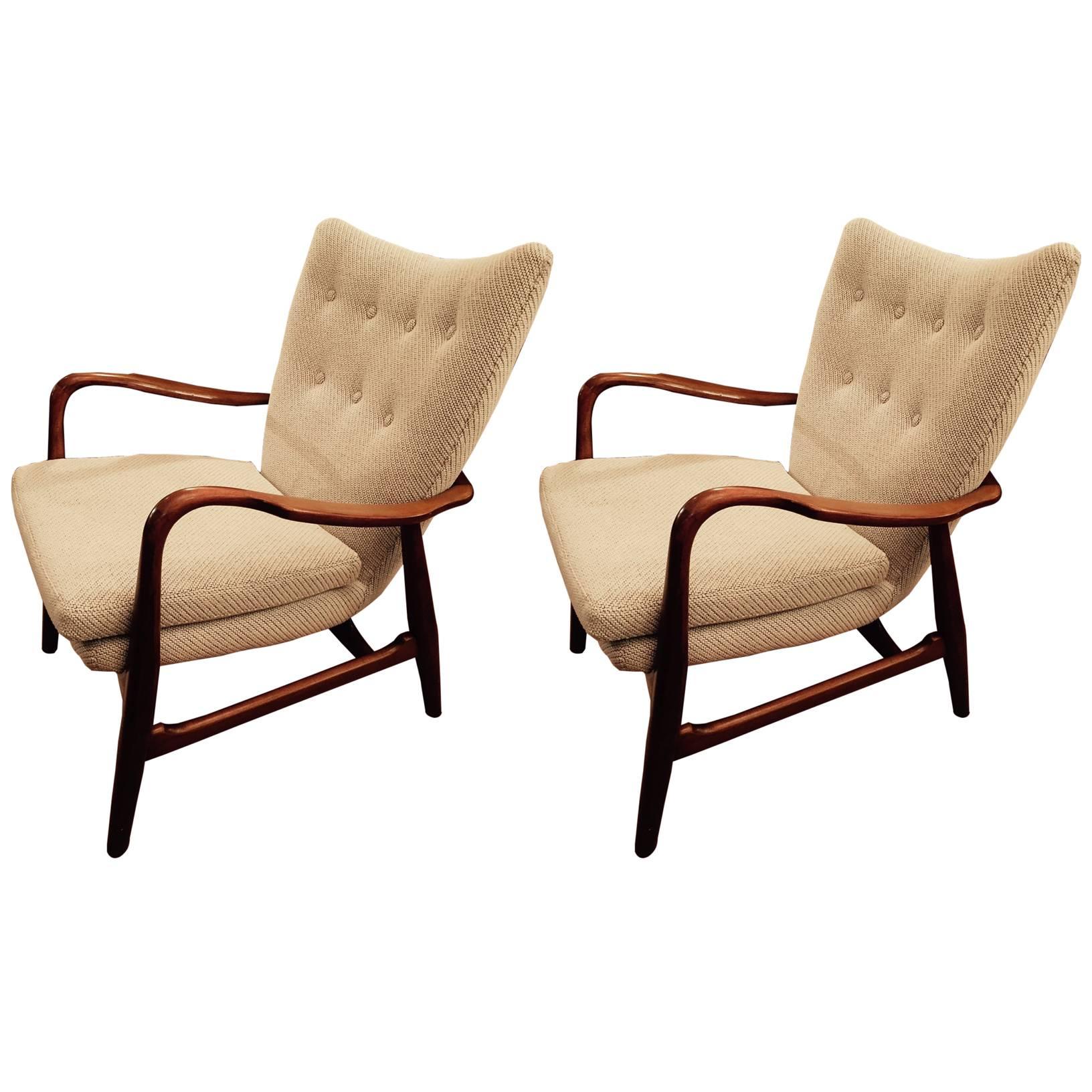 Pair of Schübel and Madsen Armchairs