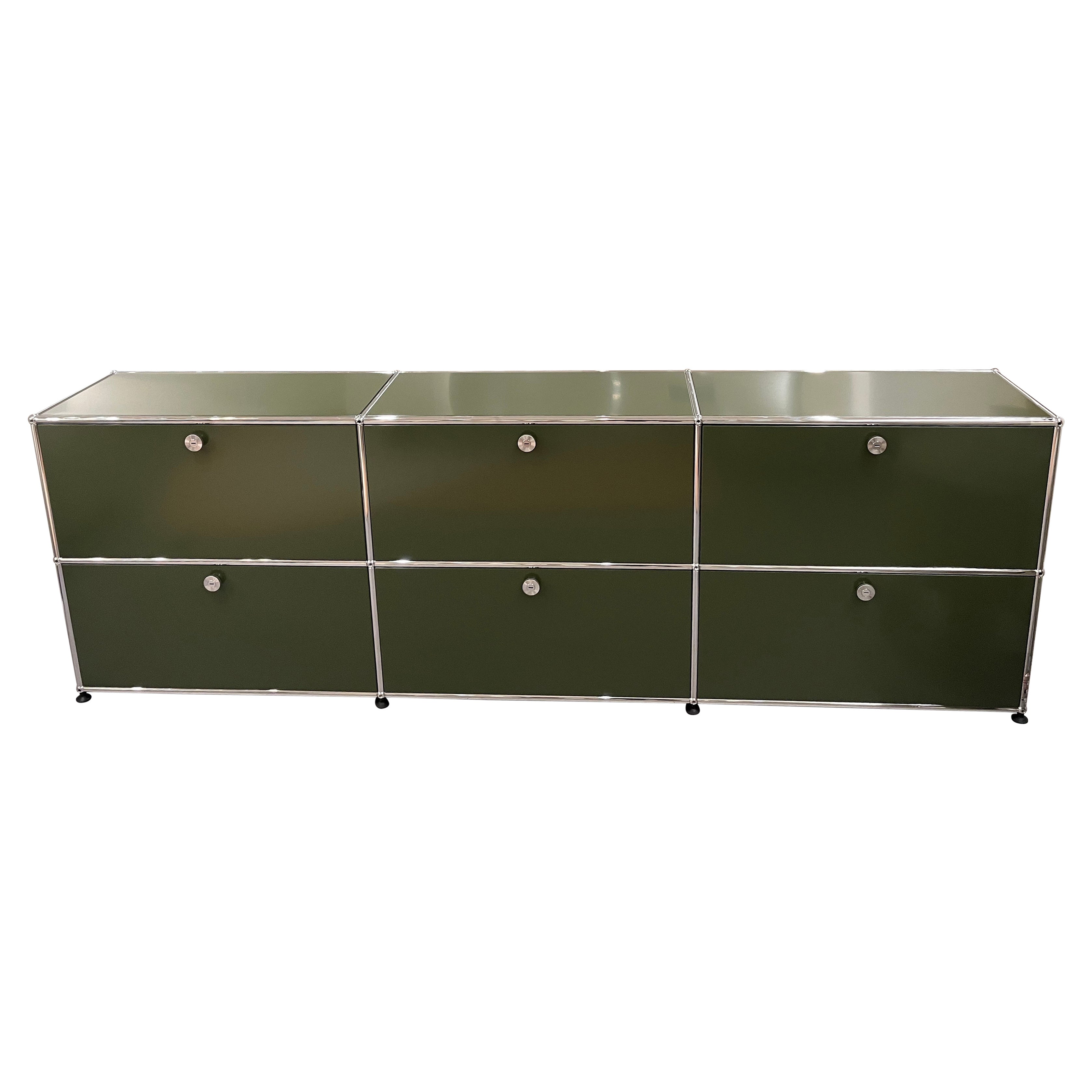 Special Edition USM Haller Olive Green Unit in STOCK For Sale