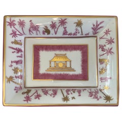 Pink and Gold Chinoiserie Vide Poche
