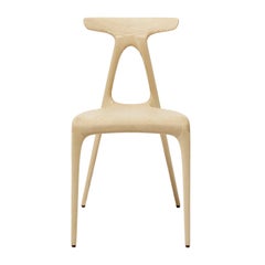 Alpha, Solid Ash Stackable Lightweight Dining Chair, Made in Ratio