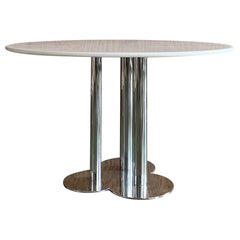 Table de salle à manger en marbre - Trifoglio Poltronova Sergio Asti