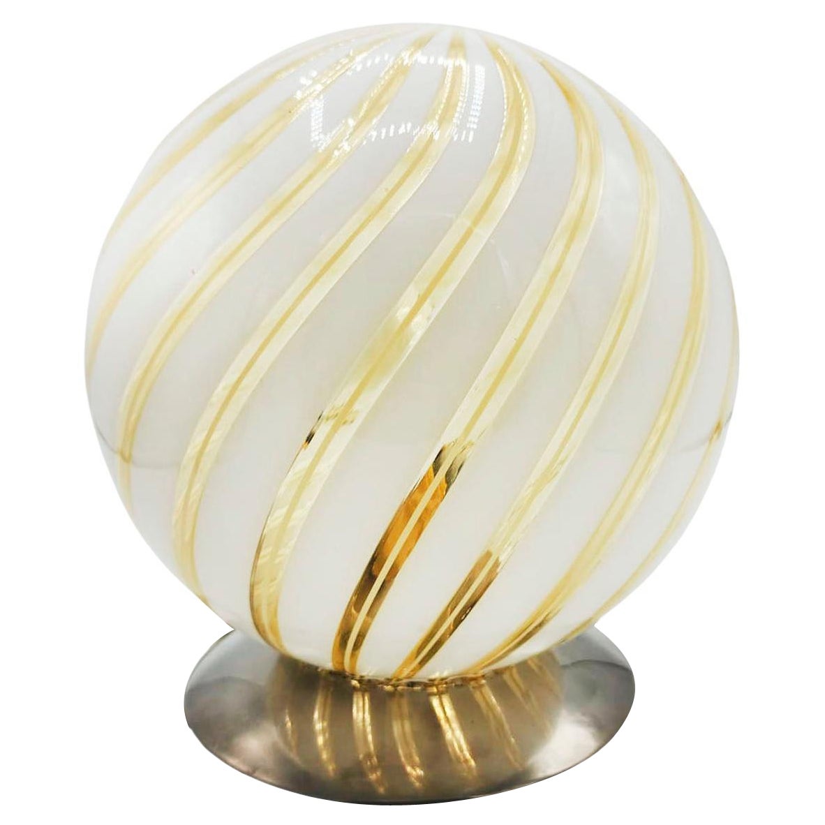 Italian Murano table lamp 1950 in the style to Venini