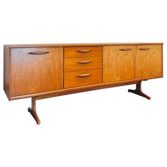 Lovely 84” sideboard designed by Frank Guille and manufactured by Austinsuite