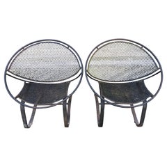Fabulous Pair 50s Tempestini Salterini Cantilever Patio Radar Lounge Chairs