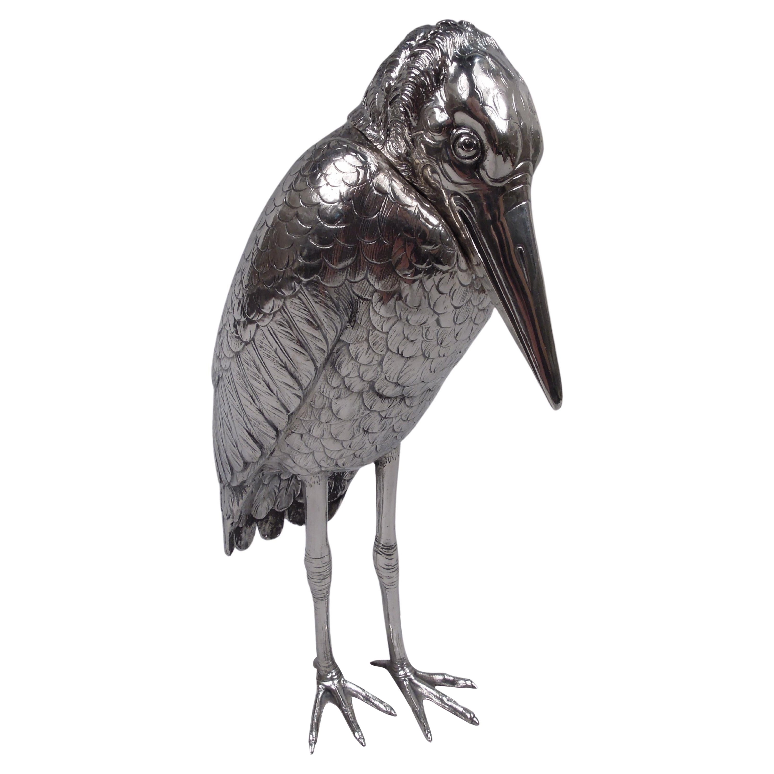 Boîte à pointes allemande Neresheimer Raven Brooding Raven Bird en vente