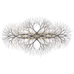 48"x27" Metal Wall Sculpture in Stainless, Bronze and Brass #680