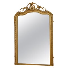 XIXth Century Giltwood Leaner Mirror Wall Mirror H196cm