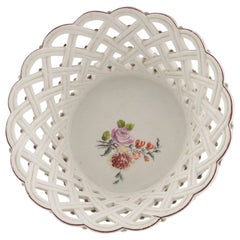 Antique Chelsea Porcelain Reticulated Basket c1755