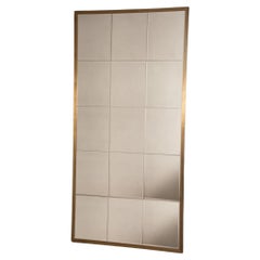 Miroir carré avec cadre en laiton Meulage  100 X 200 cm