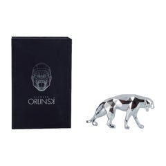 Richard Orlinski for Neamedia Icons, Panther made of polished aluminum. 