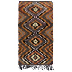 Rug & Kilim, tessuto a mano, vintage e multicolore, 6x10.8 Ft con disegno a diamante