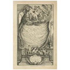 Antique Renaissance Architectural Orders by Vignola's Frontispiece, 1767