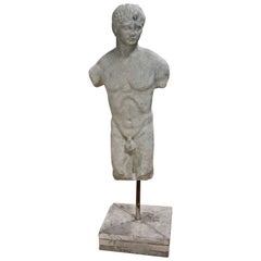 Roman "Efebo" 19th Century Marble Sculpture