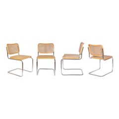 Ensemble de 4 chaises CESCA vintage de Marcel Breuer pour Gavina, 1970