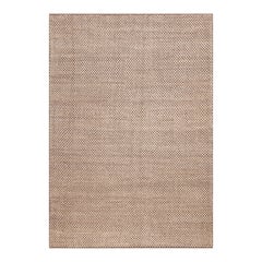 Tapis de la collection Nazmiyal à damier neutre géométrique et moderne de 7' x 9'8".