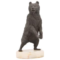Russian Bronze of a Lisinsky Standing Bear by, Nikolaï Ivanovich Liberich