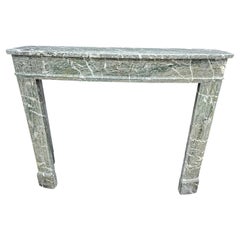 Antique 19th Century Mantelpiece in Campan Green Marble