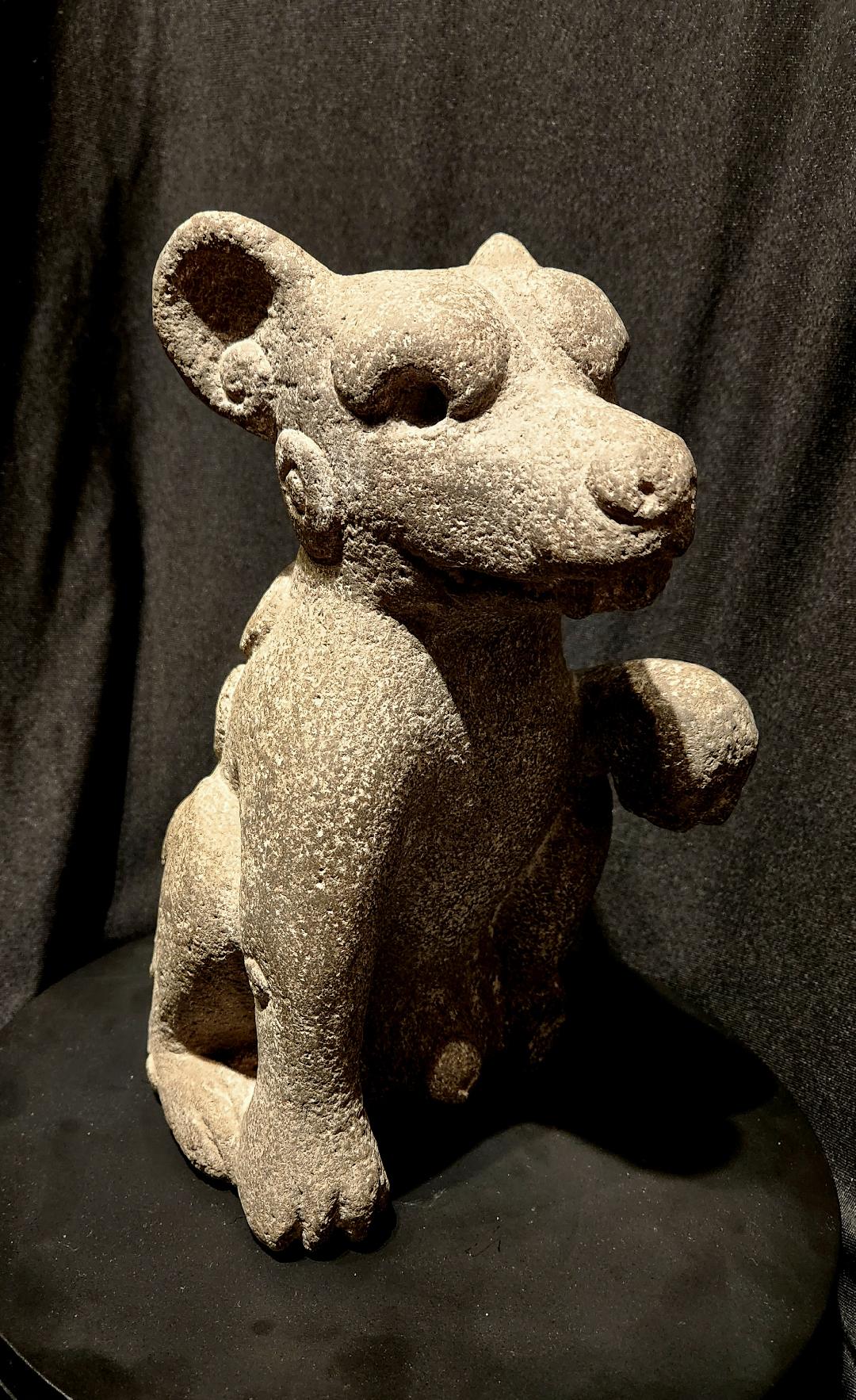 Aztec  Water Dog/ Ahuitzotl, W Raised Paw, Pre-1970 UNESCO-Compliant Provenance For Sale