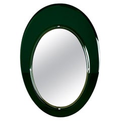 Retro Large oval mirror attributed to Fontana Arte – 1960