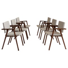 Set of 6 italian midcentury chairs "Luisa" by Franco Albini