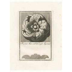 Ancient Rosette in the Arch of the Silversmiths, 1780