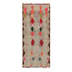 Vintage Moroccan Runner Rug with Diamond Patterns, from Rug & Kilim 