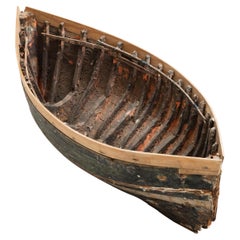 Modèle de coque de bateau squelette vers 1840