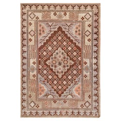 Mid-20th Century Samarkand Handmade Wool Rug