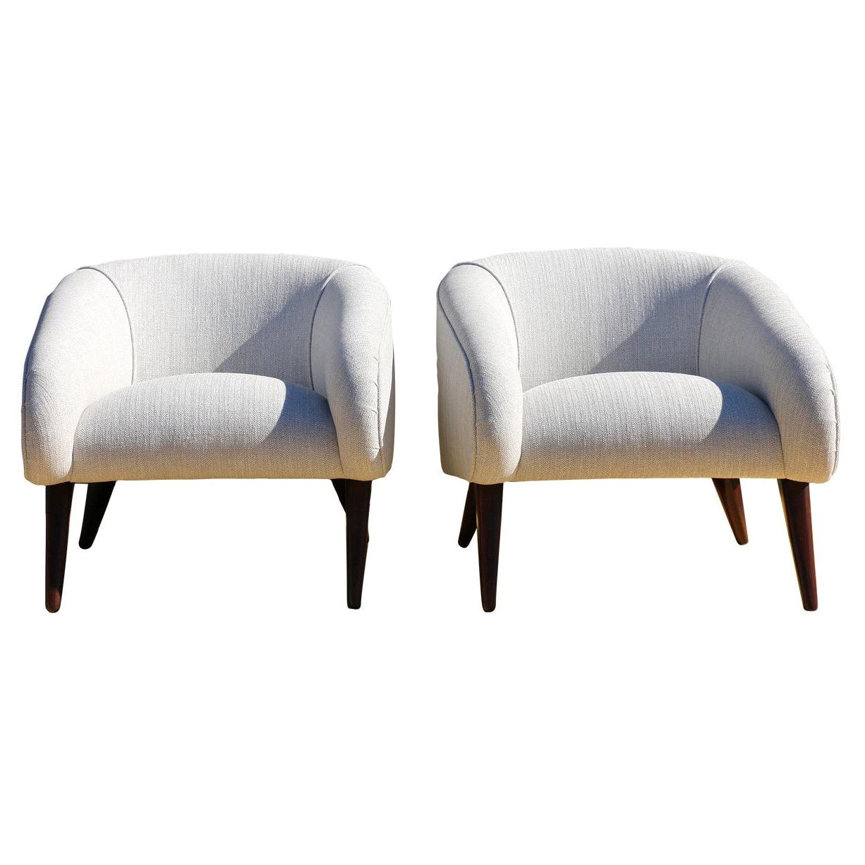 Pair of Mid Century Modern 1950’s Lounge Chairs by Sherman Bertram For Sale