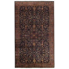 Retro Moroccan Runner Rug with Diamond Patterns