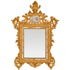 Italian 18th Century Baroque St. Giltwood Mirror