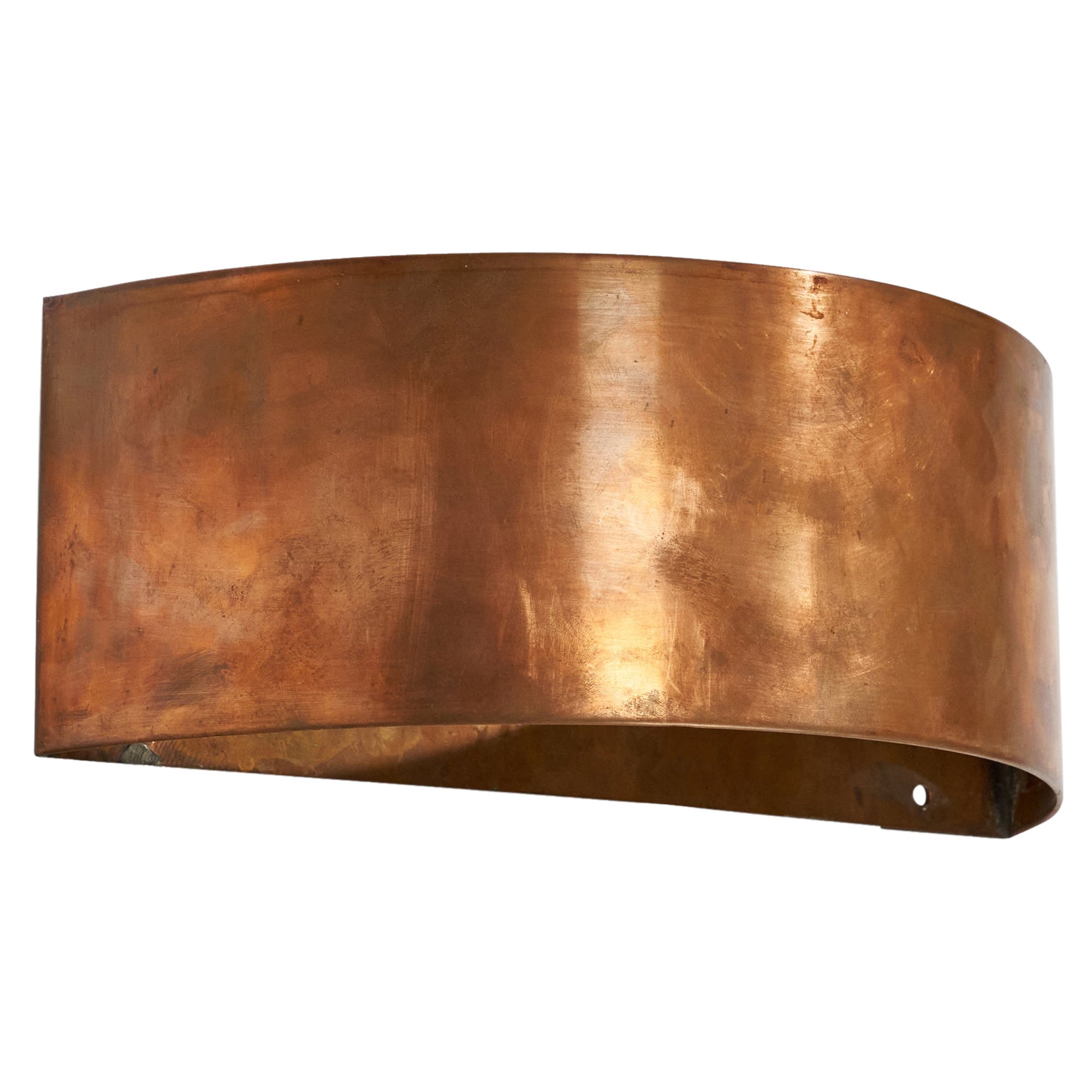 American Designer, Wall Light, Copper, USA, 1960s