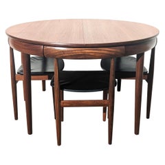Retro Danish Modern Frem Rojle Dining Table and Chairs 