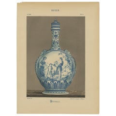Antique Muses of Rouen: A Chromolithograph Tribute to Classical Faience Pottery, 1874