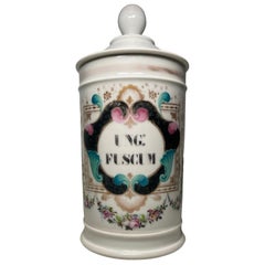Antique Porcelain Apothecary Jar