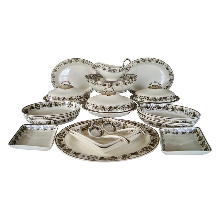 Copeland Spode creamware tableware, 1790s