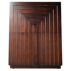 T.H. original Armario rectilíneo Robsjohn Gibbings Credenza para Widdicomb