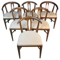 6 Vintage "Wishbone" Style Chairs by Blowing Rock Furniture