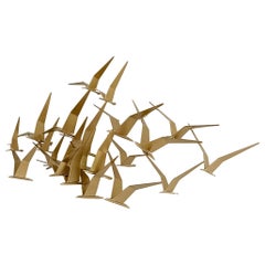 Metallskulptur/Kunstskulptur „Vogel im Flug“ von C. Jere