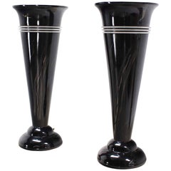 Vintage Pair of Tall Urn Shape Lamps
