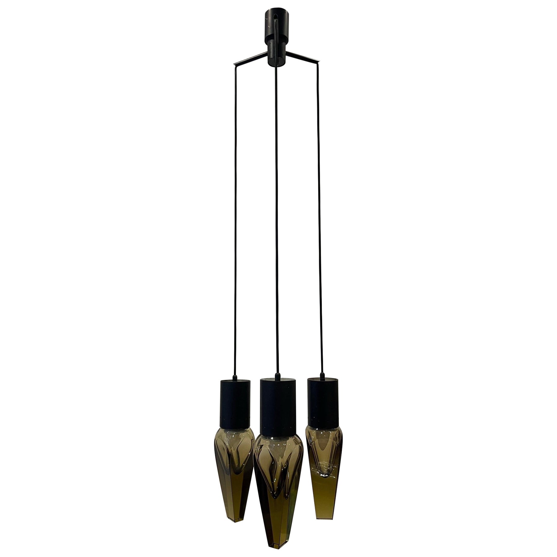 Pendant by Seguso, Colored Glass & Metal, 1960s For Sale