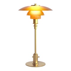 Lámpara de sobremesa PH 2/1 de cristal ámbar de edición limitada de Poul Henningsen para Louis Poulsen