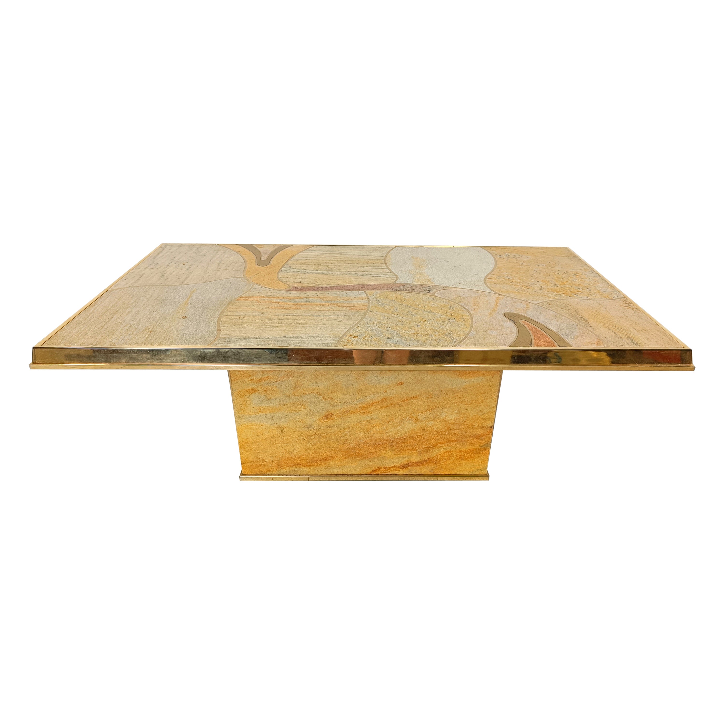 Vintage stone coffee table by Fedam, 1980s 
