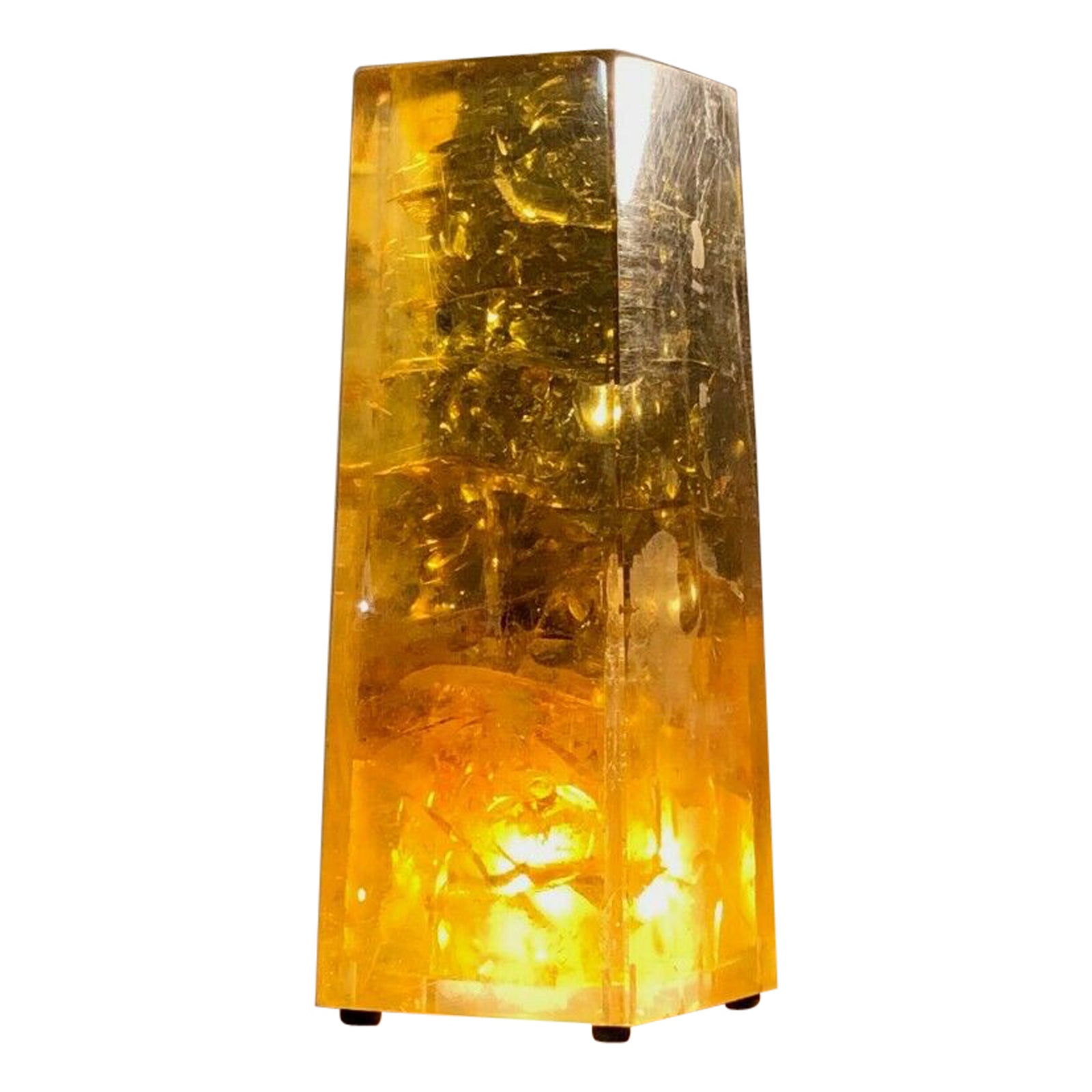 A POP POST-MODERN Lucite TABLE LAMP by MARIE-CLAUDE DE FOUQUIERES France 1970 For Sale