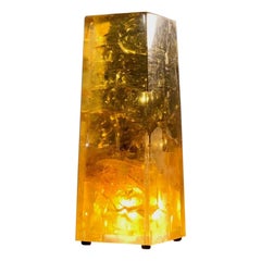 LAMPADA DA TAVOLO POP POST-MODERNA in lucite di Marie-Claude de Fouquieres France 1970