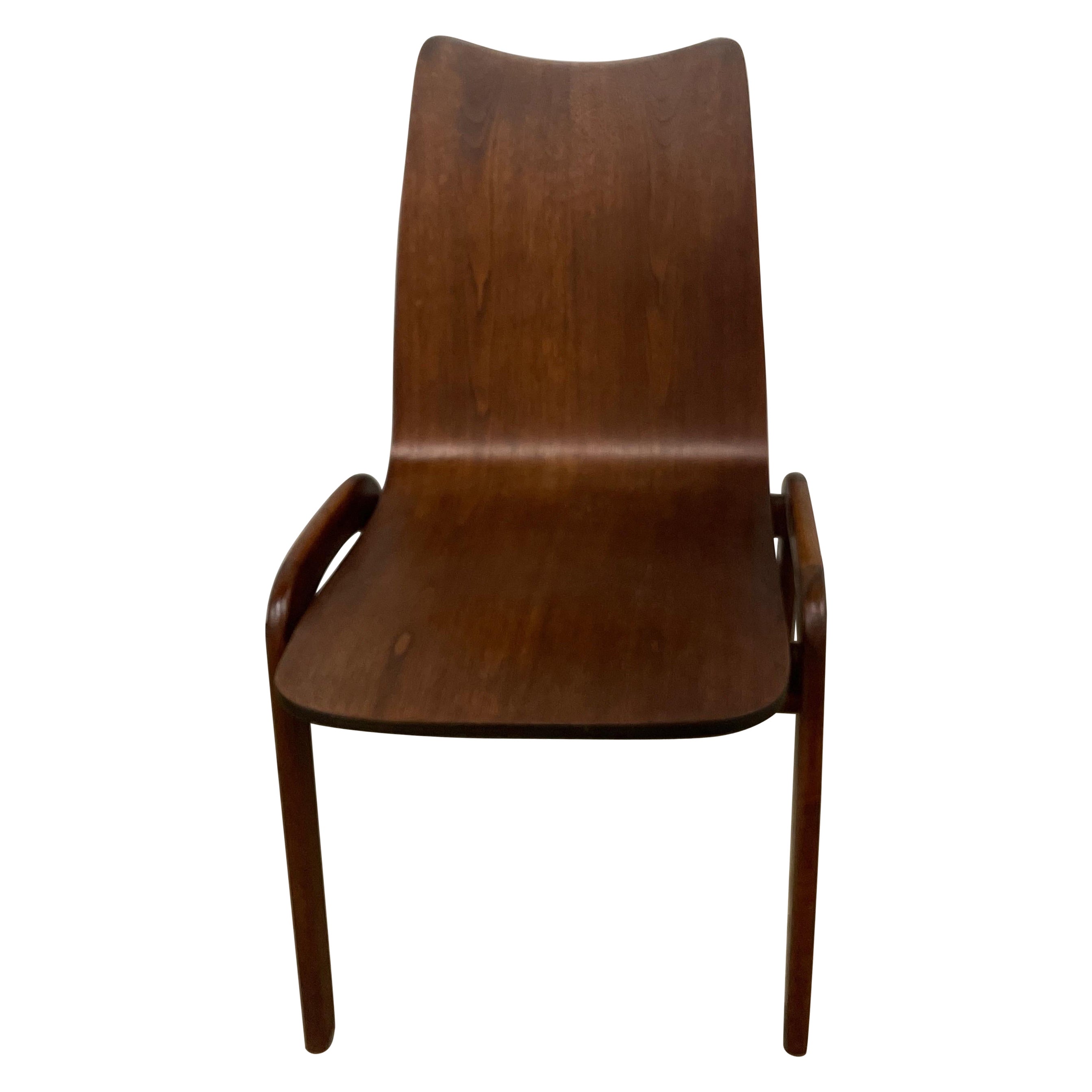 Mid Century Modern Danish Teak Side Chair For Sale