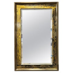 Retro Bernhard Rohne for Mastercraft Acid-Etched Beveled Wall Mirror