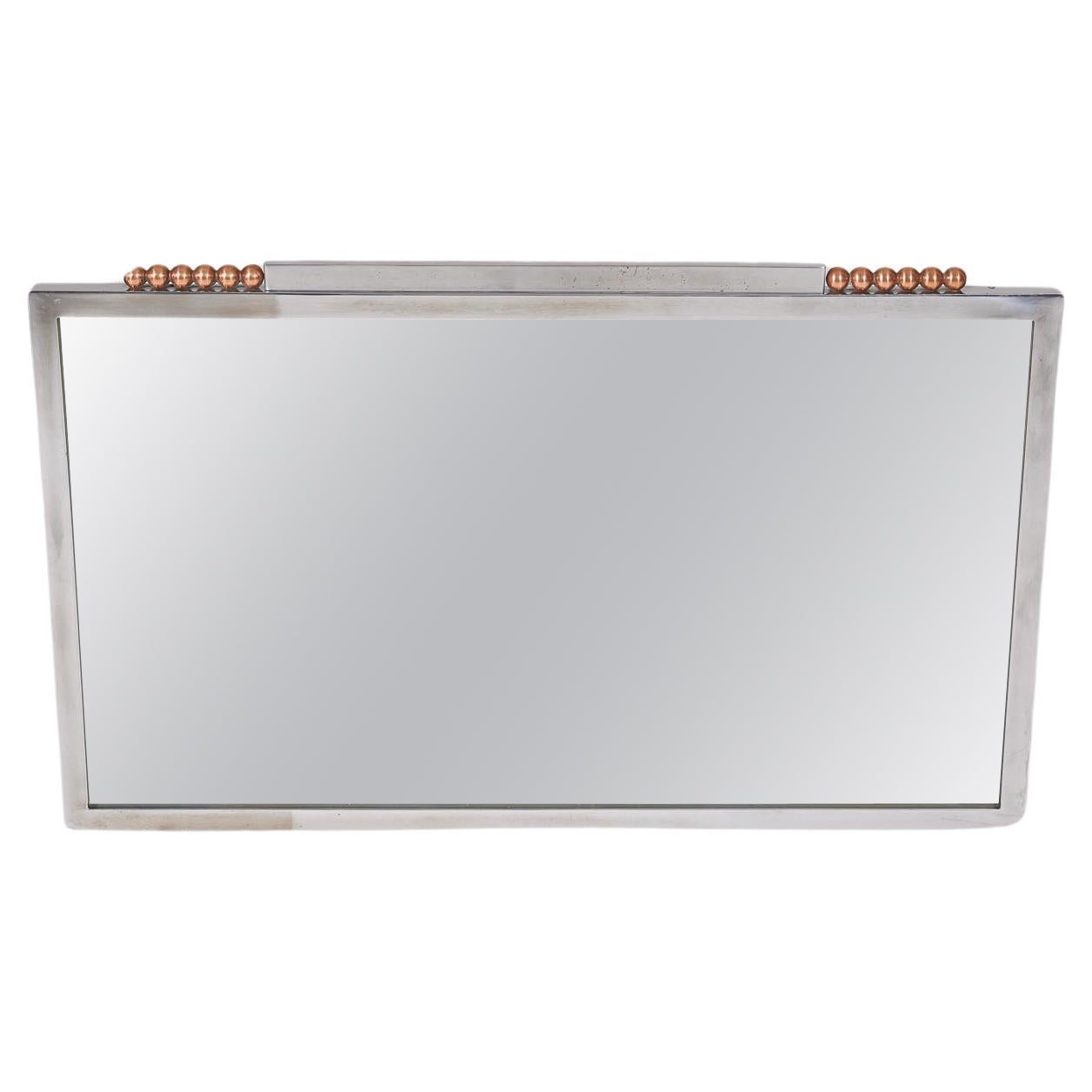 Modernist wall mirror For Sale