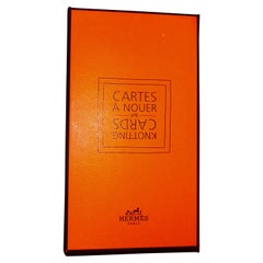 Vintage Hermés Cartes A Nouer, Scarf Knotting How-To Card Set, New in Box, France 