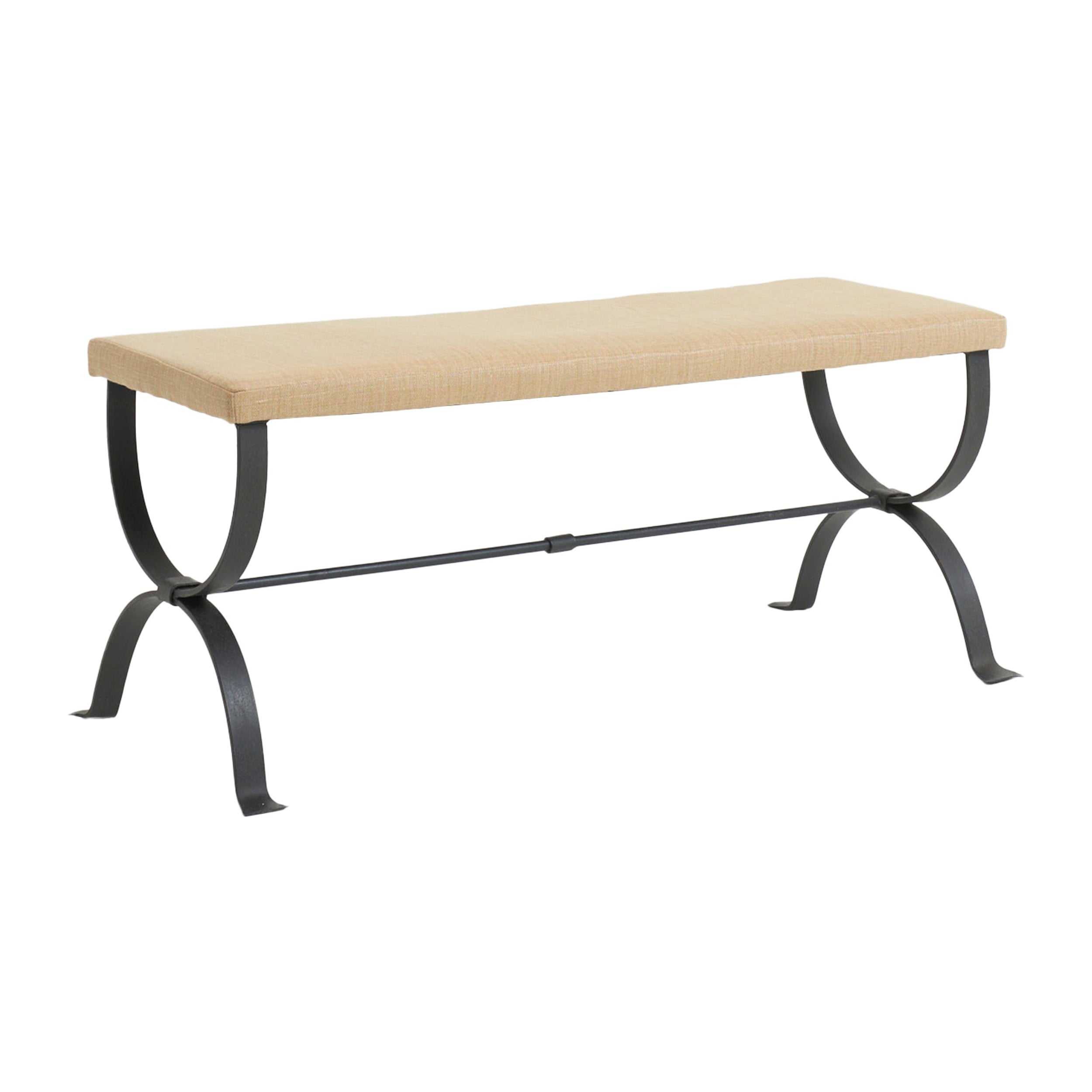 Tabouret long en fer forgé en vente